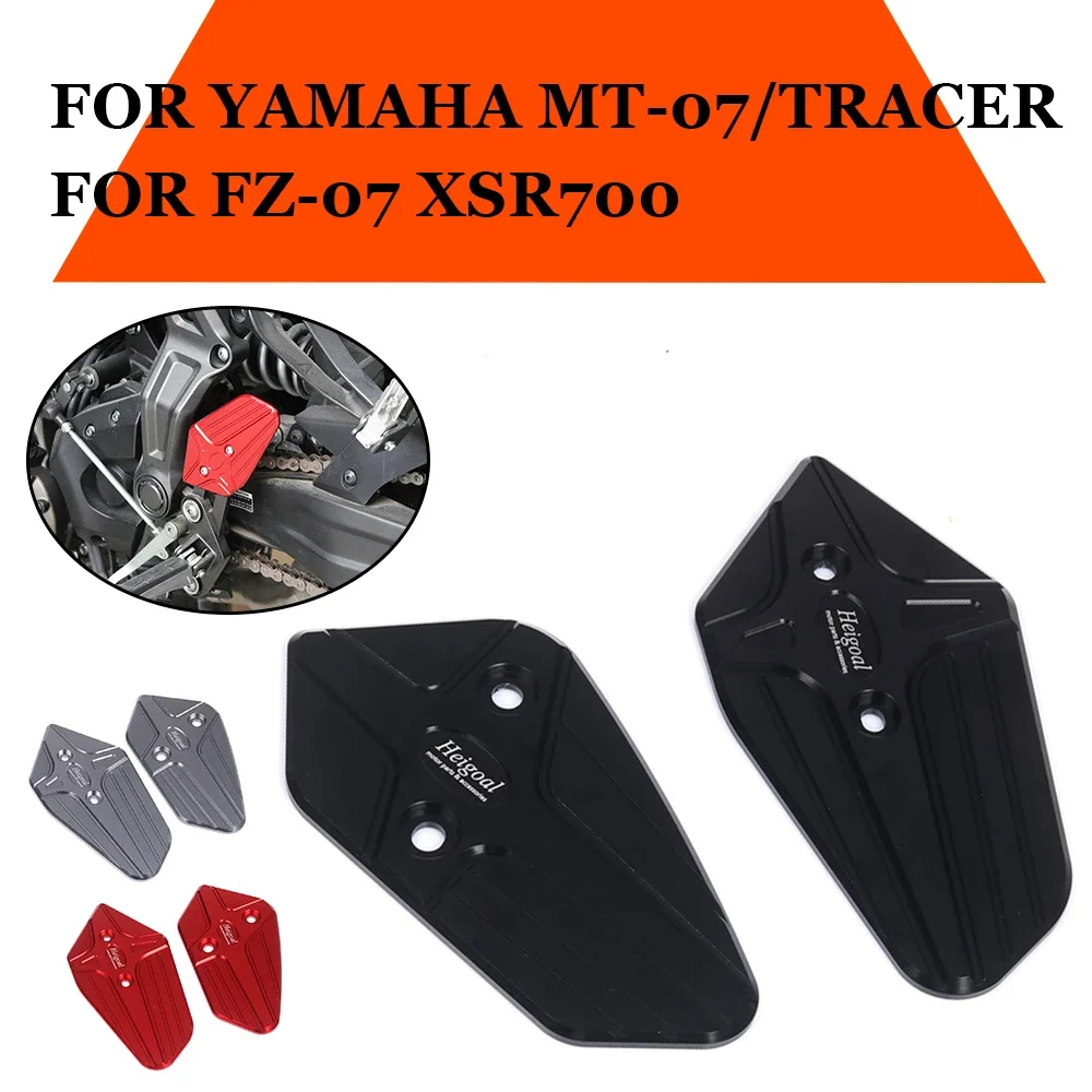 

MT FZ 07 Footrest Pedal Protector For YAMAHA MT07 Tracer FZ07 XSR700 XSR 700 Motorcycle Accessories Foot Peg Heel Plates Guard