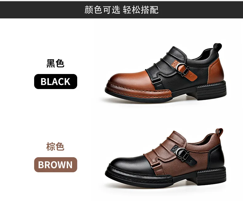 Spring Autumn New Retro Ankle Boots for Men Zipper Designer Genuine Leather Boots Male Fashion High Quality Platform Shoes Man