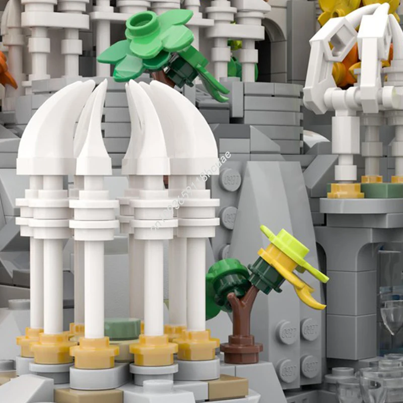 5788PCS MOC The Lords Of The Rings Rivendell Mini Craft Modular Model Building Blocks Stacking Bricks Creative Kid Toy Gift Diy