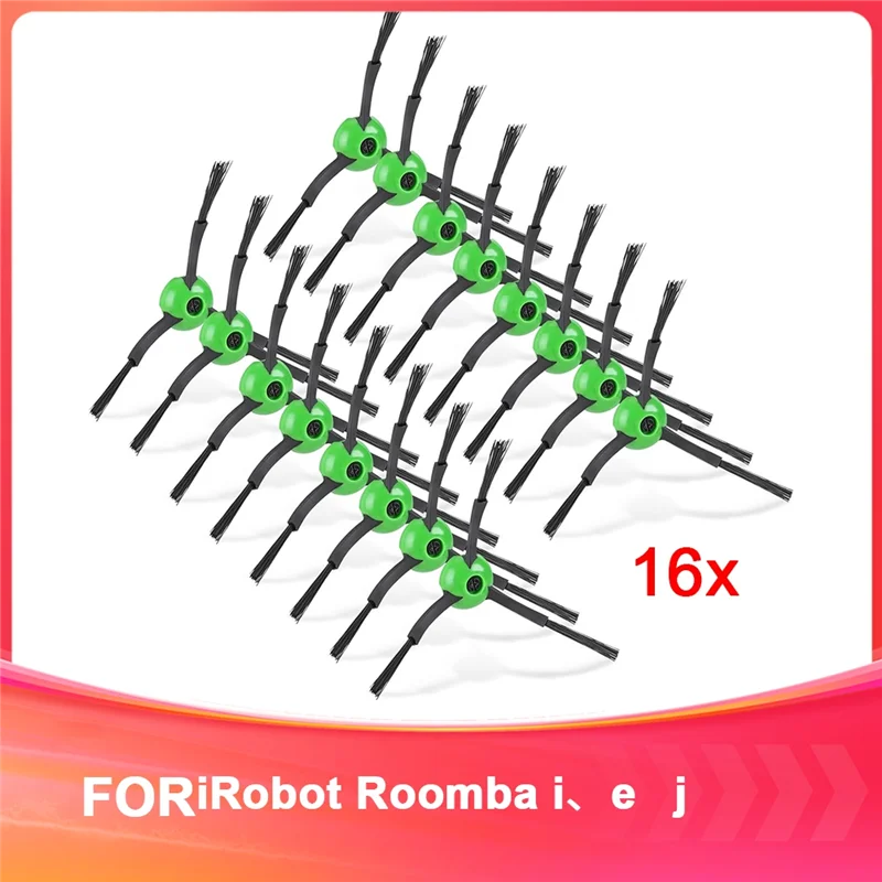 

AB11-16Pcs Щетка для подметания кромок, совместимая с заменой боковых щеток Irobot Roomba