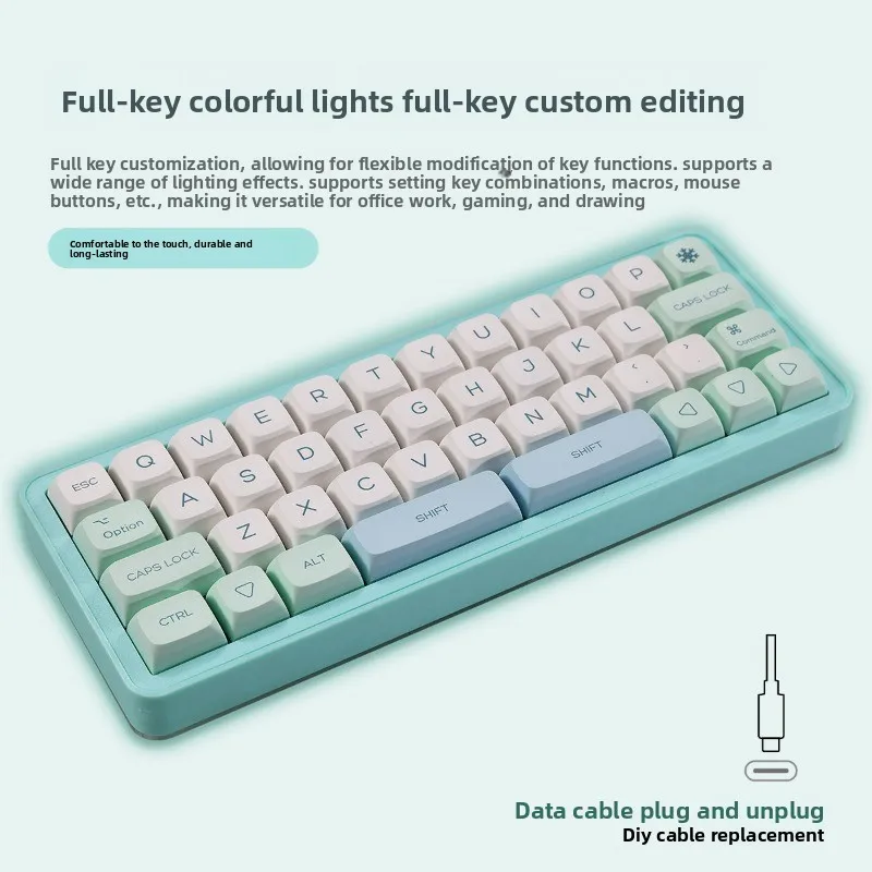 CM42 Mini 42 Key Mechanical Keyboard Compact and Portable Custom Programming Keyboard Computer Office Accessories