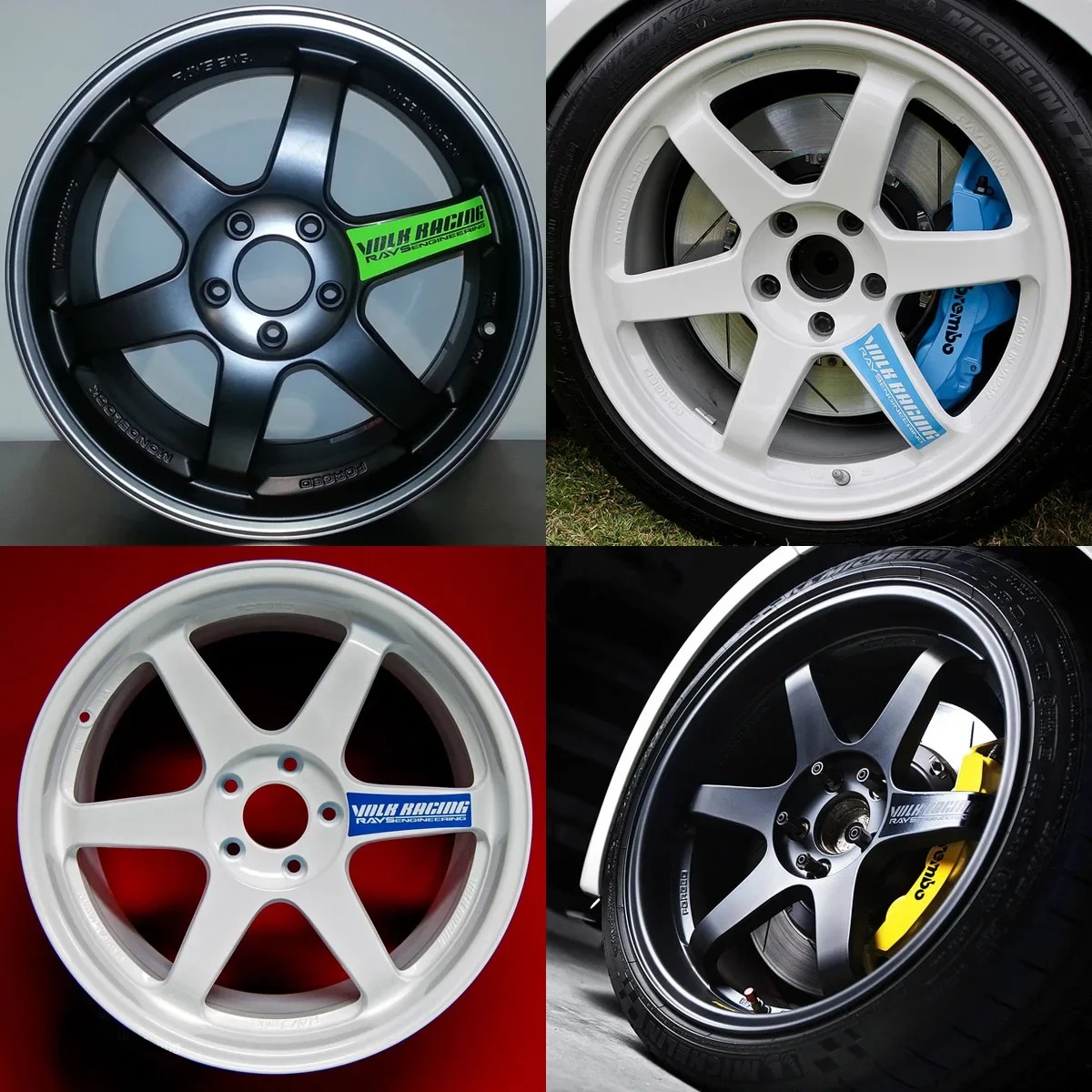 

Стайлинг автомобиля, наклейка для мотокросса, гонки, автомобильные колеса, шины, украшения для оболочек, наклейки для Raysengineering TE37SL