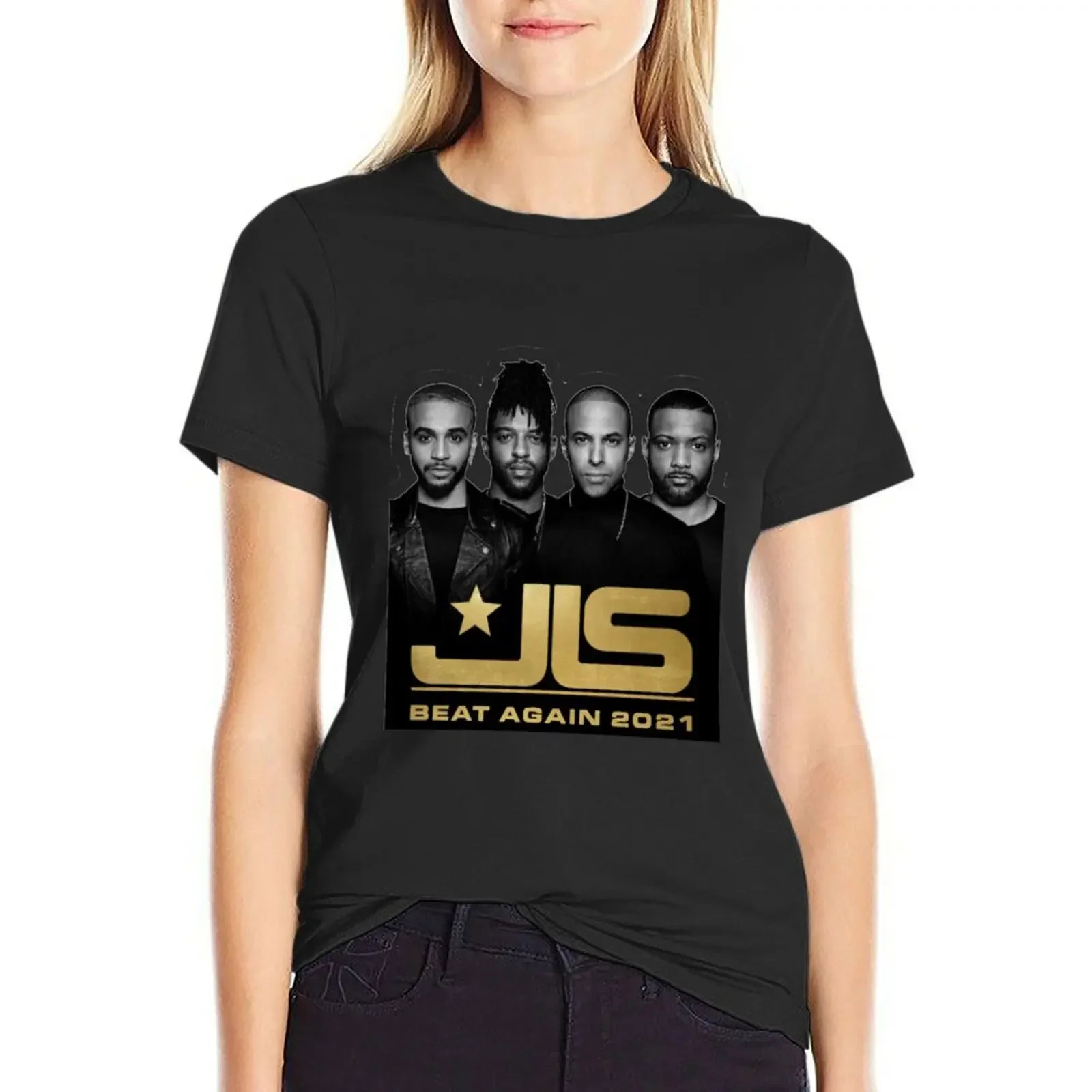 

JLS beat again reunion tour 2021 T-Shirt customs design your own plus sizes tops sublime funny t shirts for Women