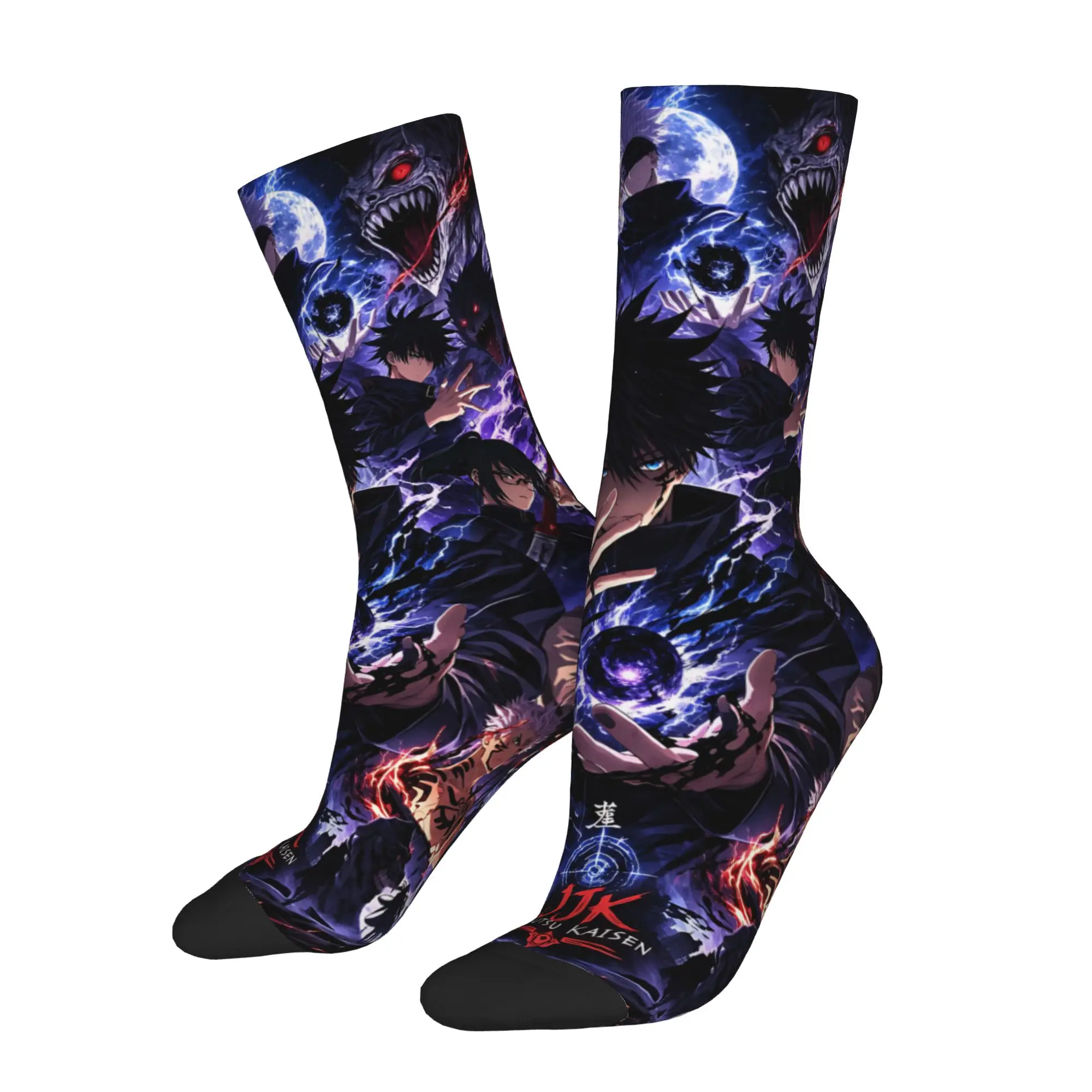 

Running Socks Vintage Jujutsu Kalsen Desgin Crazy Men's compression Socks Unisex customized items Pattern Printed Sock