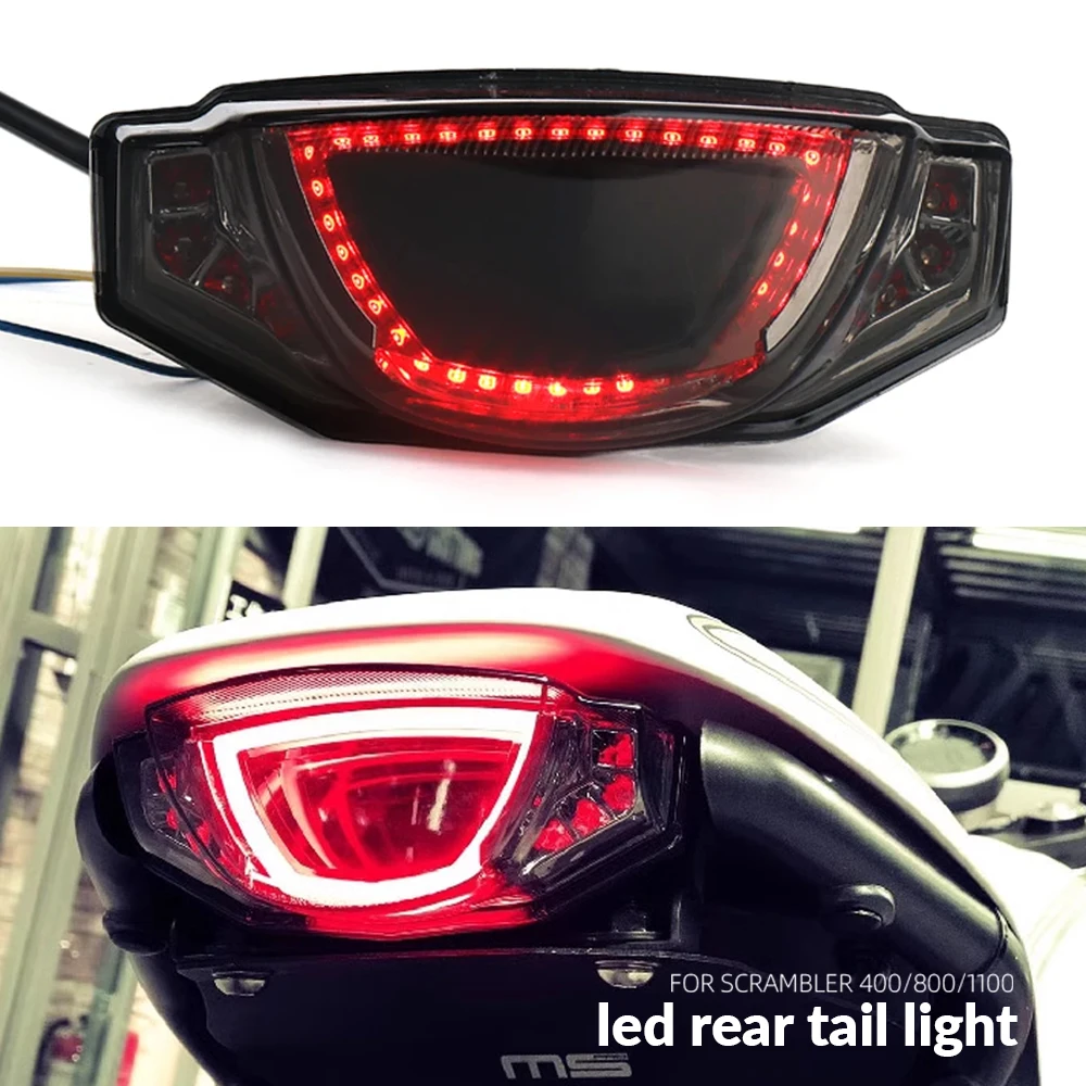 

New Motorcycle Accessories Turn Signals Rear LED Brake Tail Light For Ducati Scrambler 400 800 SCRAMBLER 1100 SCRAMBLER 800