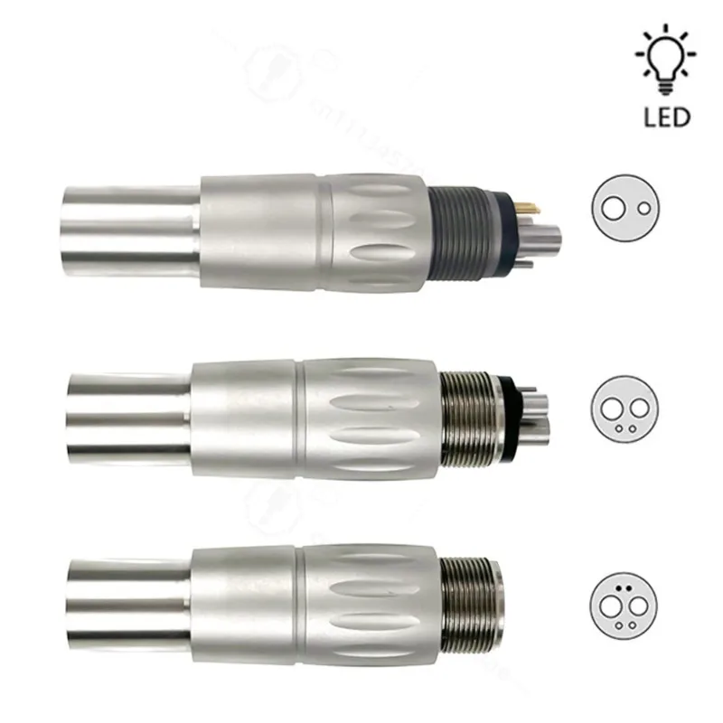 Dental Handpiece Quick Connector Adapter, Non-Optic Version, Fiber Optic Conversion Coupler Compatible with N*K W / KV Sirona