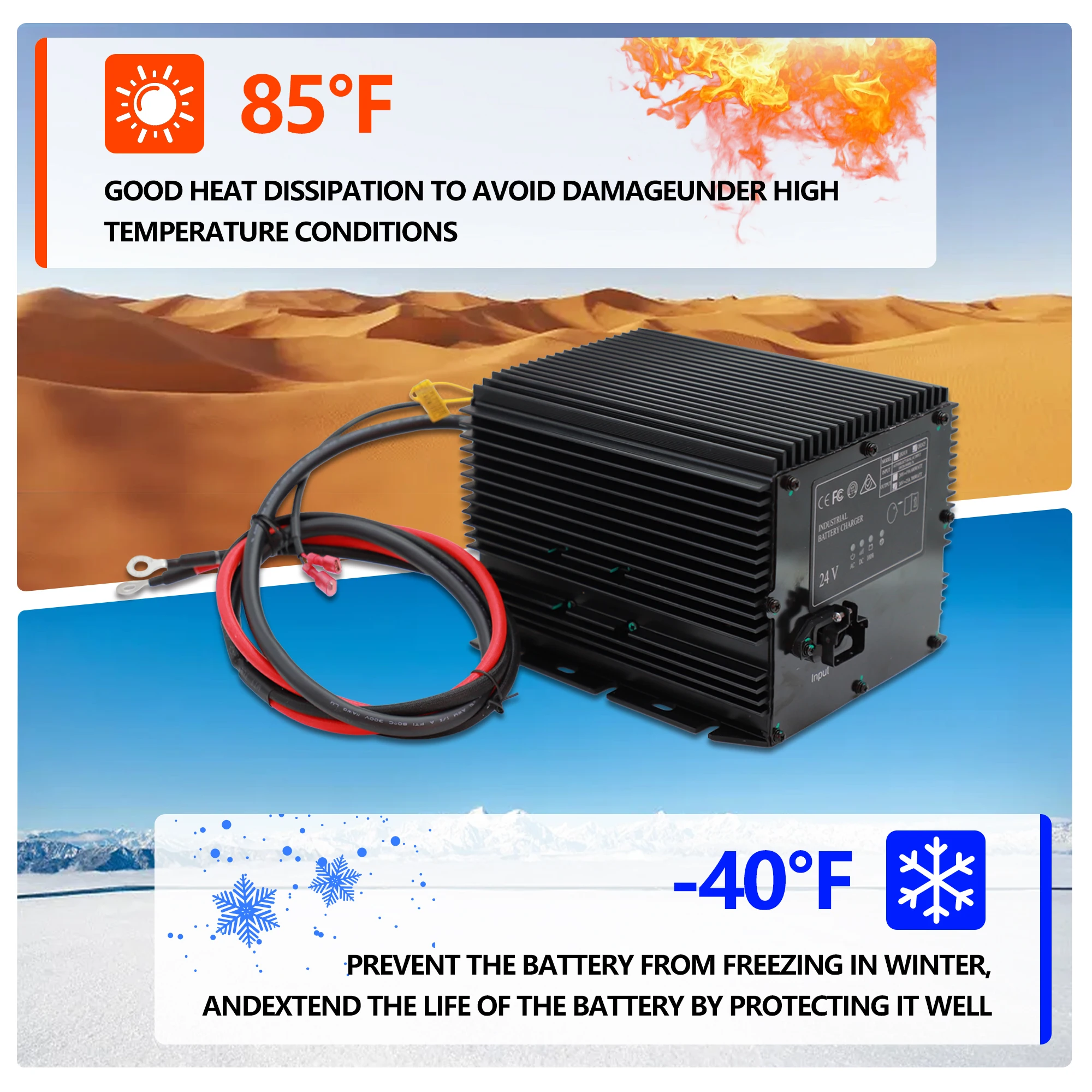 

24V 25A Battery Charger for HB600-24B 96211 128537 161827 JLG Genie Skyjack Lift