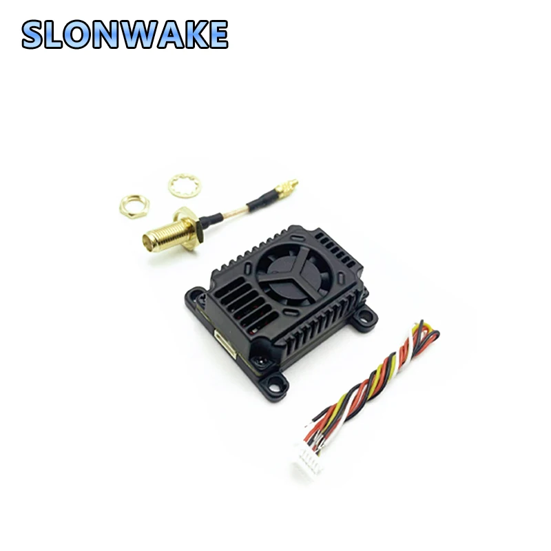 SLONWAKE 5.8G 1.6W 5 Power Levels VTX 48CH Raceband CNC Shell Cooling Fan 2-4S 36×36mm for RC FPV