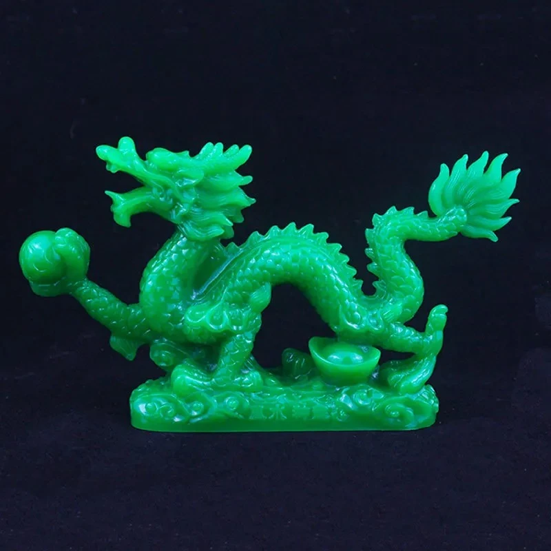 Dragon Ornament Home Qinglong Crafts Dragon Shaped Living Room Entrance Decoration Resin Five Claw Dragon Decoration