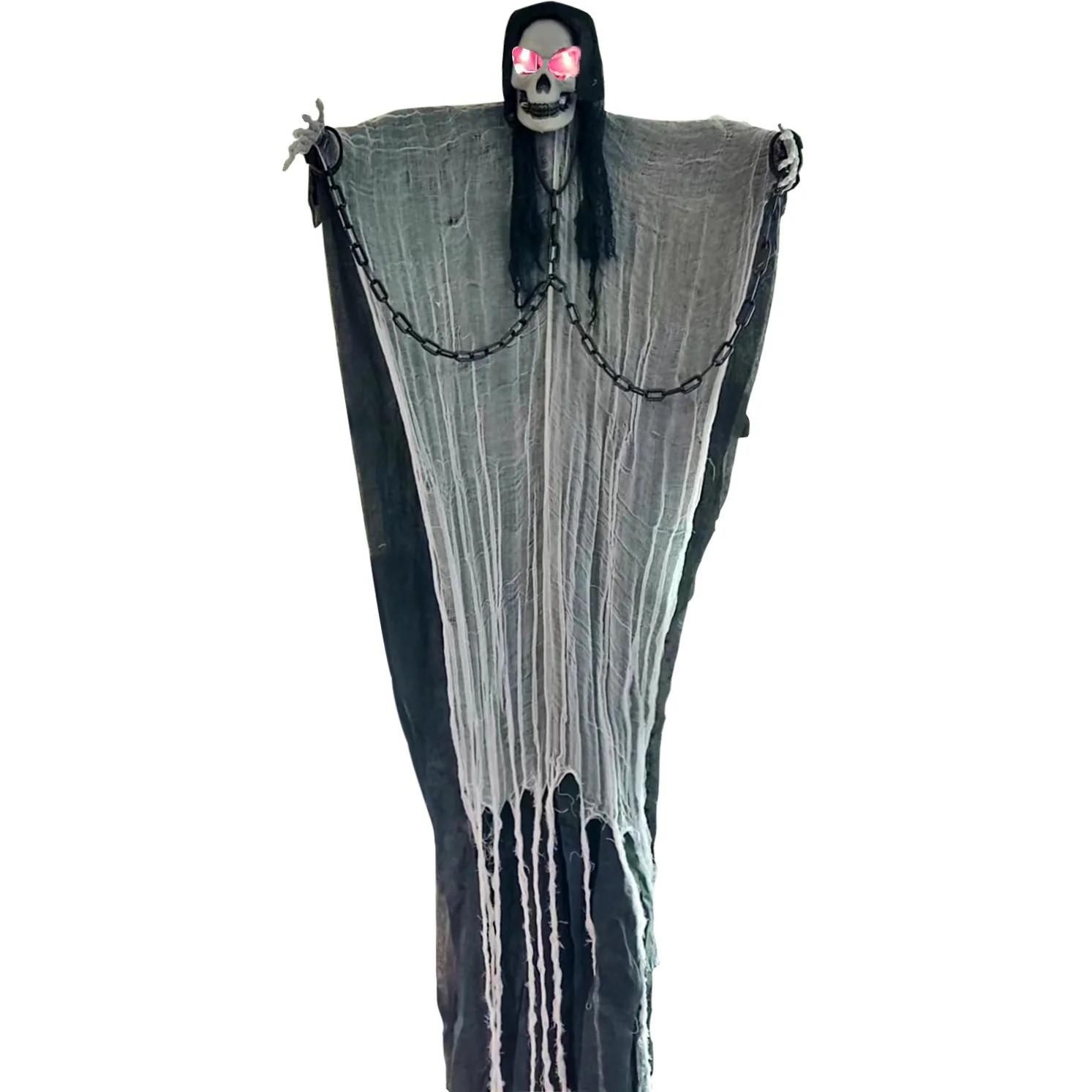 Halloween Props Hanging Ghost Chains Hanging Ghost Festival Pendants Haunted House Decorations Glowing Sound Halloween