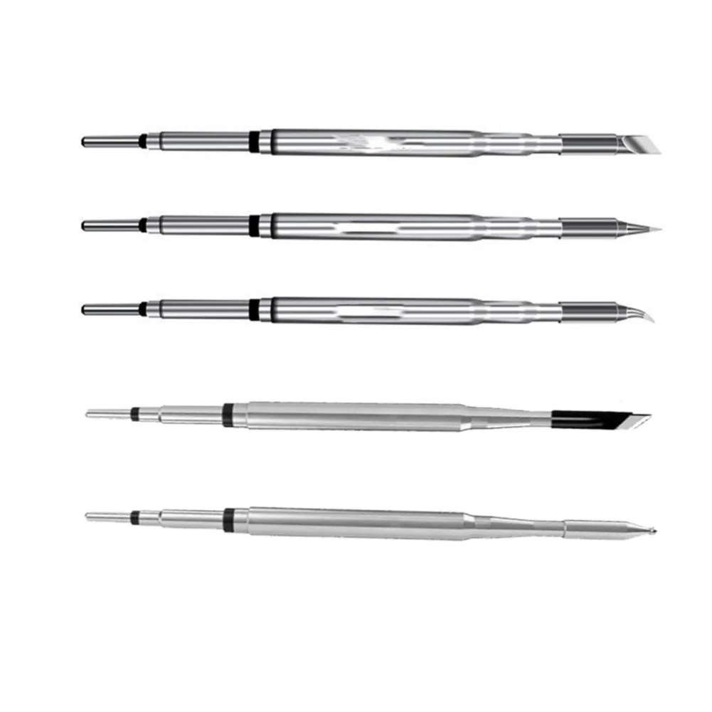 5Pcs C210 Soldering Iron Tips Replacement Free Alloy Plating For Quick Heating And Long Lasting Welding Tool Accessories