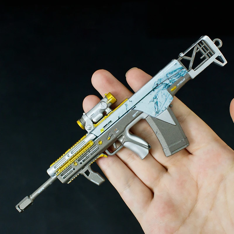 17cm Delta Operation Game ASH-12 Metalowy Model Rzemieślniczy, Ozdobny Wisiorek do Plecaka, Brelok, Prezent na Boże Narodzenie, Zabawka