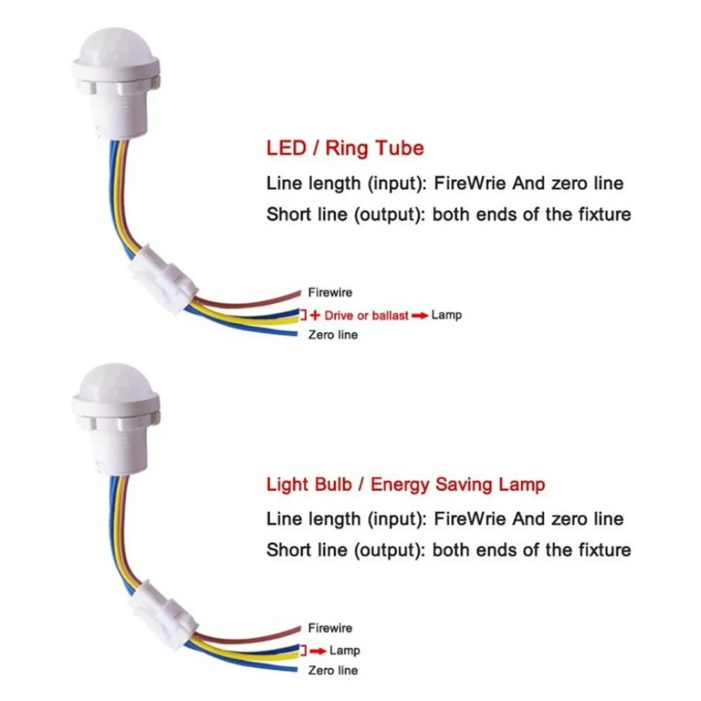 LDHLM Motion Sensor 110V 220V Smart Switch Sensor Pir Infrared Motion Sensor Smart Home Human Body Automatic Sensor Night Lamp