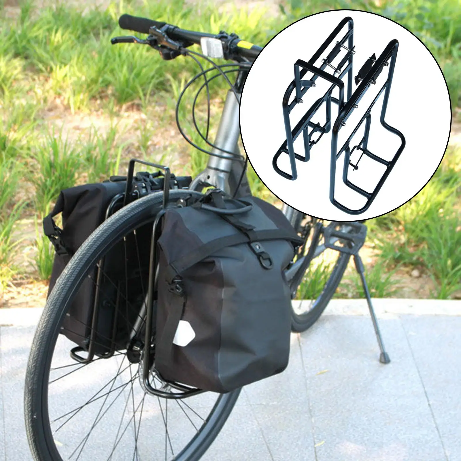 

Передний багажник для велосипеда из алюминиевого сплава с быстросъемным креплением, грузовой багажник для горных, шоссейных и гравийных велосипедов