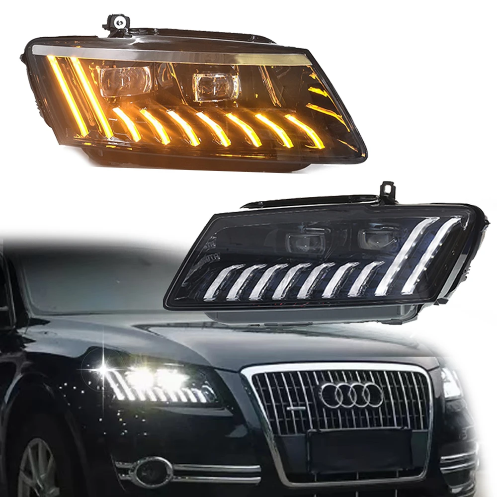 

LED headlight assembly Head Lights for AUDI Q5 2009-2018 DRL LED headlight Bulb turn signal Head Lamp Fog Lights Car Accessories