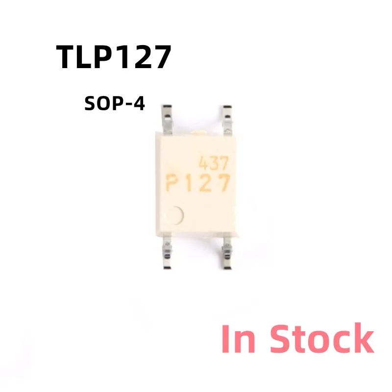 10PCS/LOT  TLP127 P127 SOP-4 Transistor output optocoupler In Stock