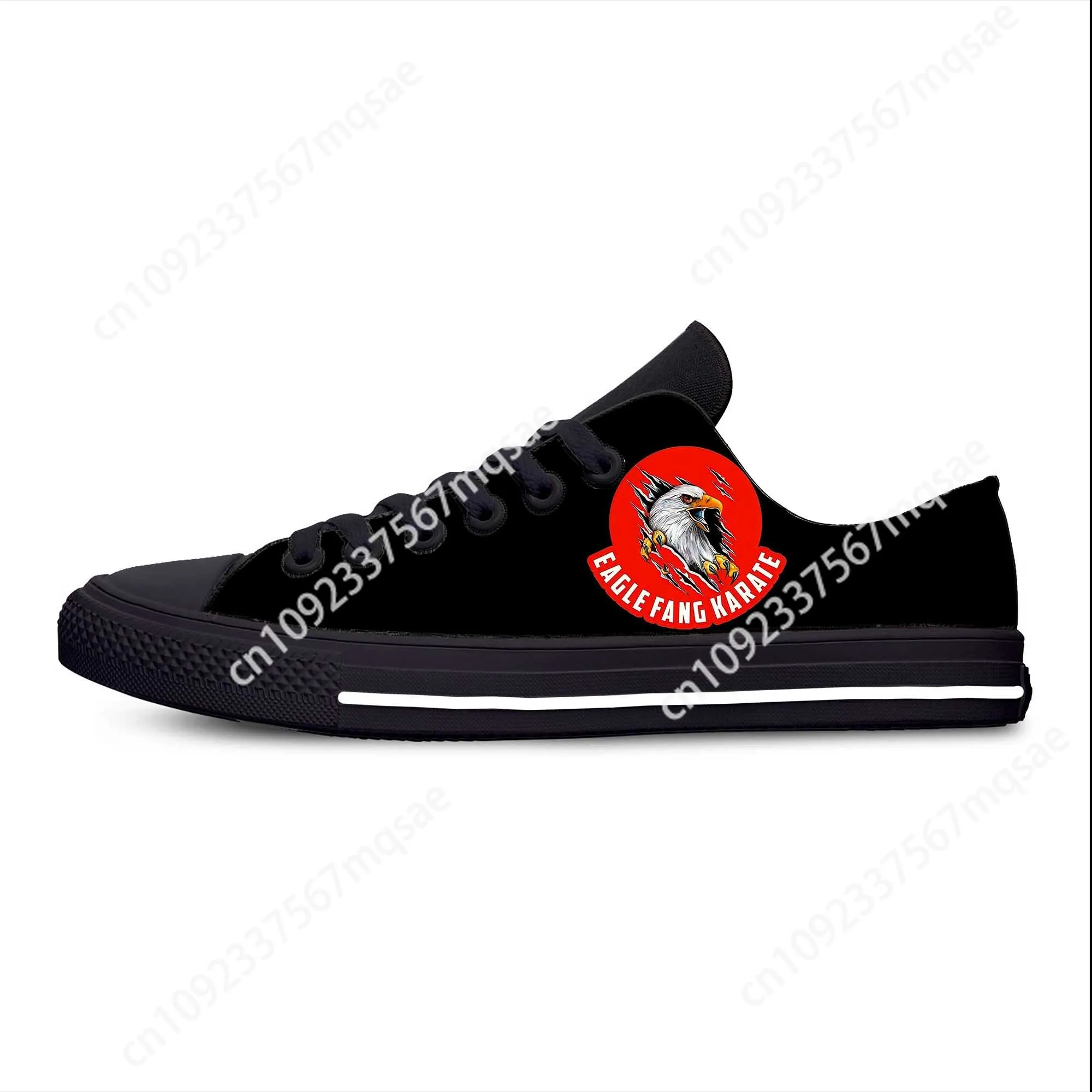 Kai Karate Anime dibujos animados Fang moda Cobra Eagle zapatos de tela casuales bajos cómodos transpirables estampado 3D hombres mujeres zapatillas