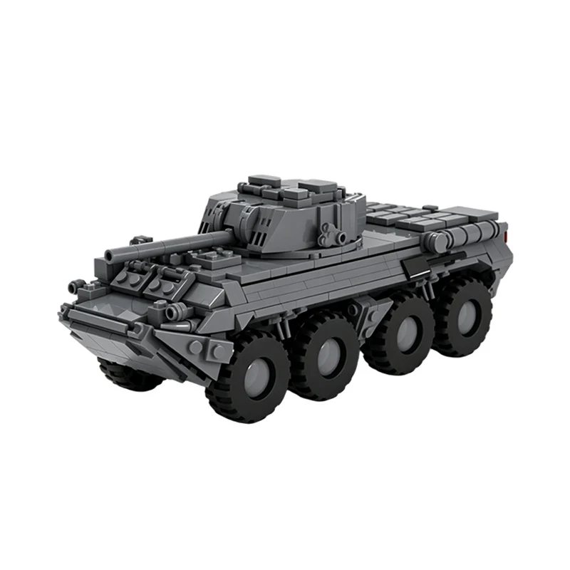 2S23 Self-Propelled Mortar-Howitzer Model MOC Building Bricks War Equipment Modular Technology Gifts Holiday Assemble Toys Suit