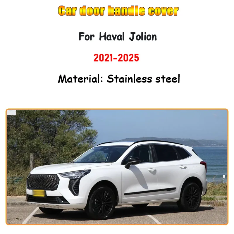 For Haval Jolion 2021~2025 Door Handle Door Bowl Cover Scratch-resistant Stainless Steel Full Set Durable Decorative Accessories