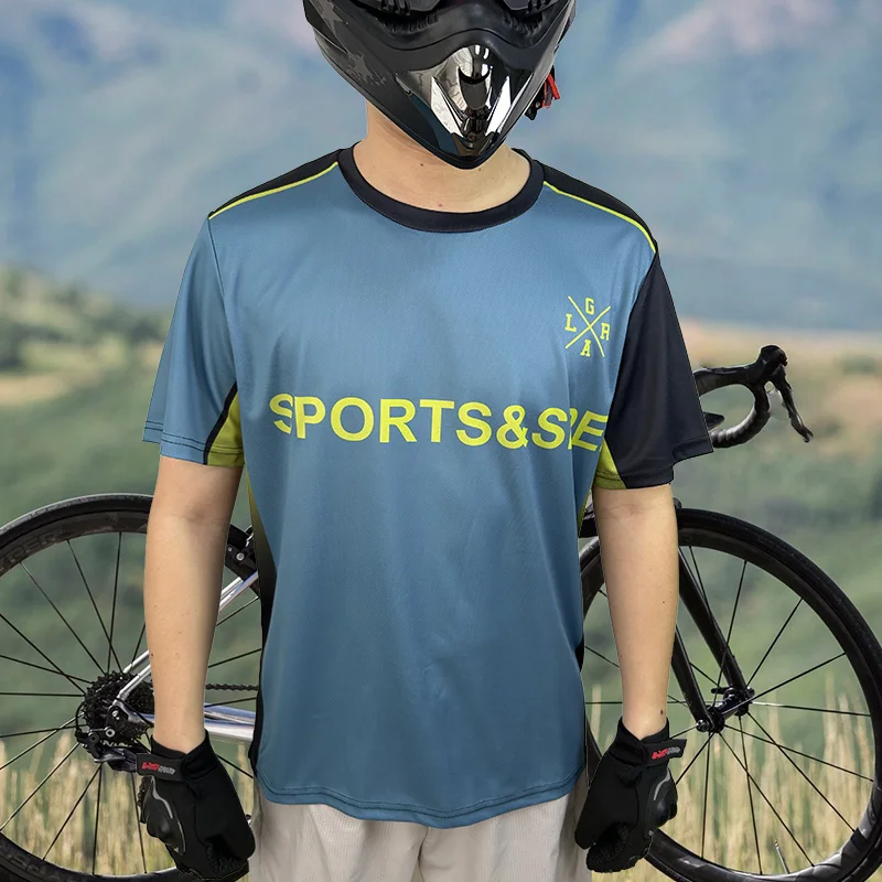 

Men's Loose Riders Jersey BMX Enduro Jersey Quick Drying Breathable Short Sleeve MTB Mountain Bike T-Shirt