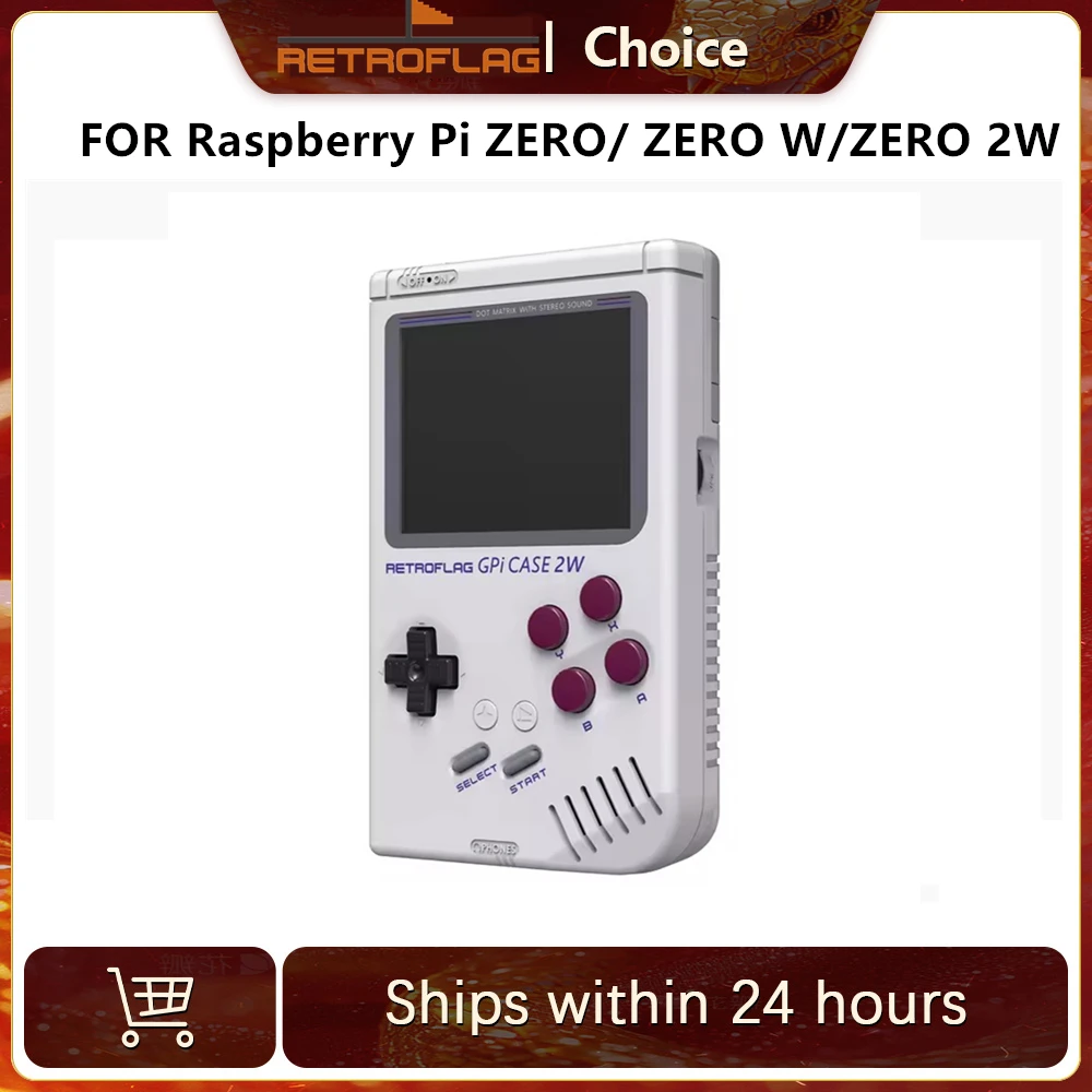 Retroflag GPi CASE 2W Compatible with Raspberry Pi ZERO, ZERO W, ZERO 2W Case 3.0” LCD Screen for Compute Accessories