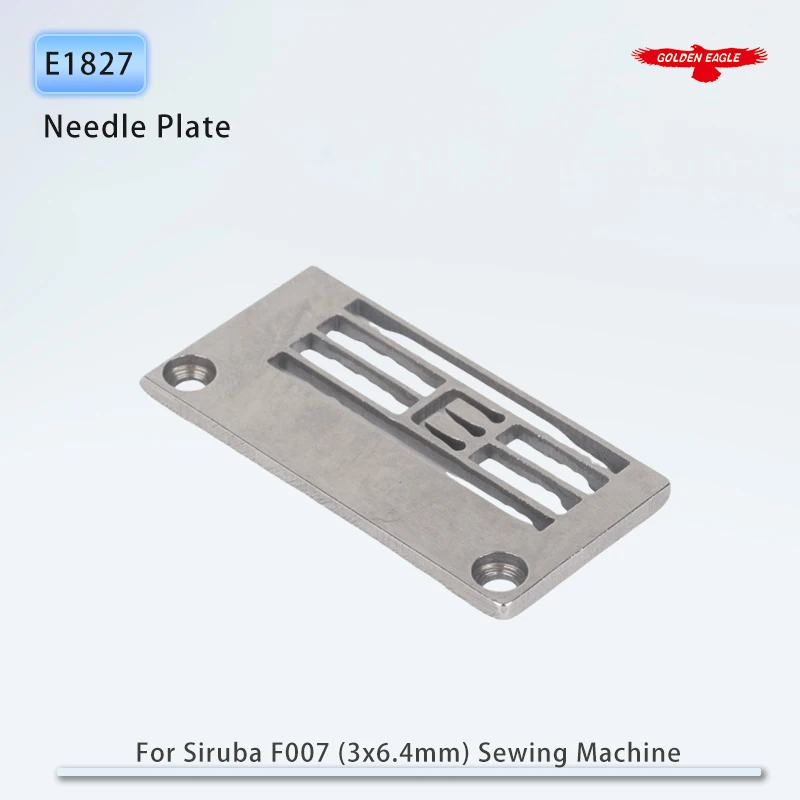 E1827 Throat Plate Fit For Siruba F007 (3x6.4mm) Industrial Coverstitch Sewing Machine Parts Flatlock Genuine Quality