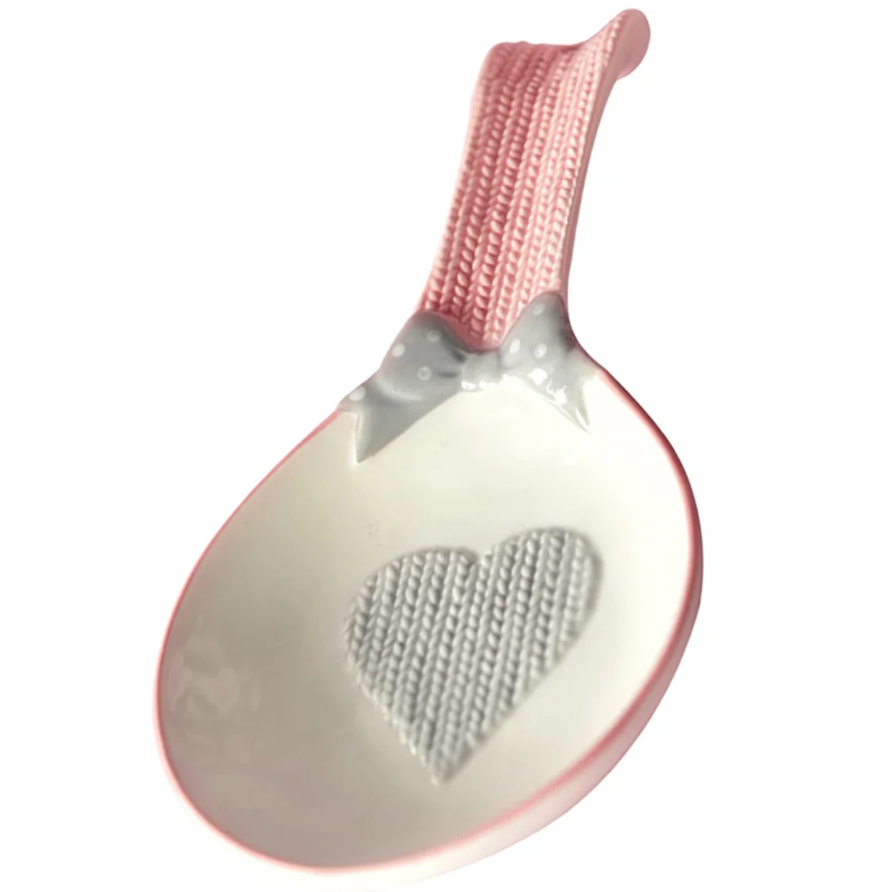 

Ceramic Spoon Rest Small Size Creative Style Chopsticks Forks Spoons Holder Hotel Restaurant Marble Spoon Rest