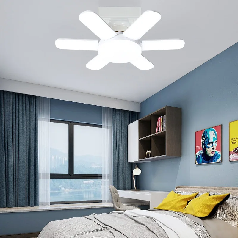 Складная Лампа E27 в форме веера, 16 Вт, 75 Вт, 6000 В переменного тока