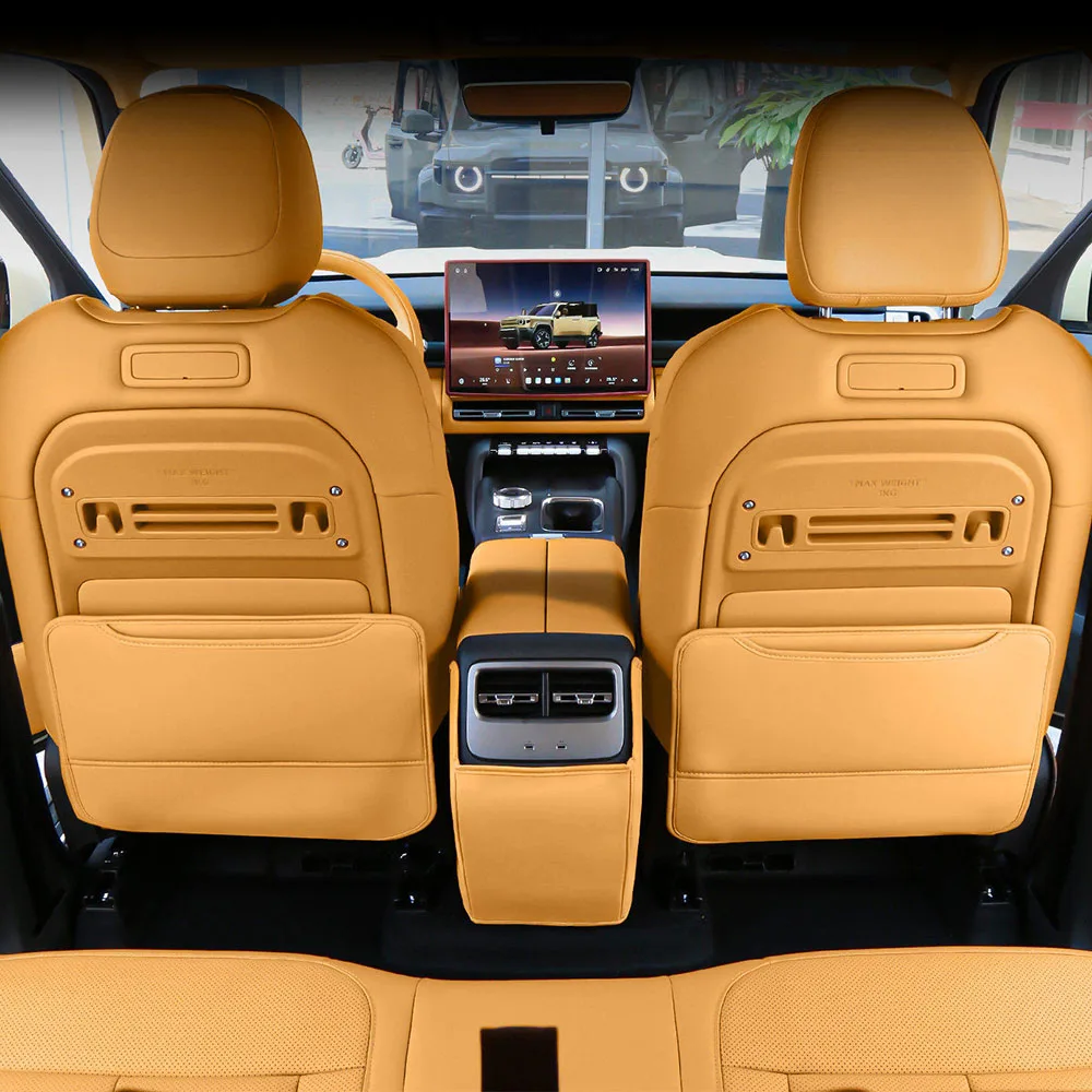 

Защитная накладка на спинку сиденья от ударов ногами, износостойкая, для Chery iCAR V27, кожаная, для заднего ряда, запчасти для модификации автомобиля