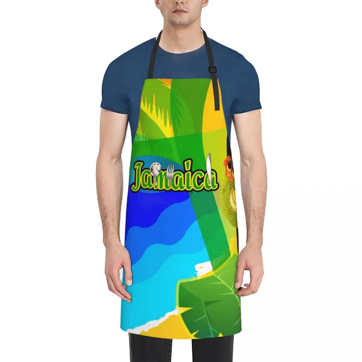 

Jamaica Collage Apron Women Kitchen'S Kitchen For Men Apron