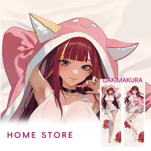 Dakimakura Cover Furry Stellive Akane Lize Anime Double-Sided Print Pillowcase Life-Size 2way Body Pillow