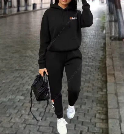 2026 New Ladies Tracksuit Aesthetic Designer Clothes Trend Sportswear High quality Hoodies Sweatpants 2 piece Outfits Women Sets view 3