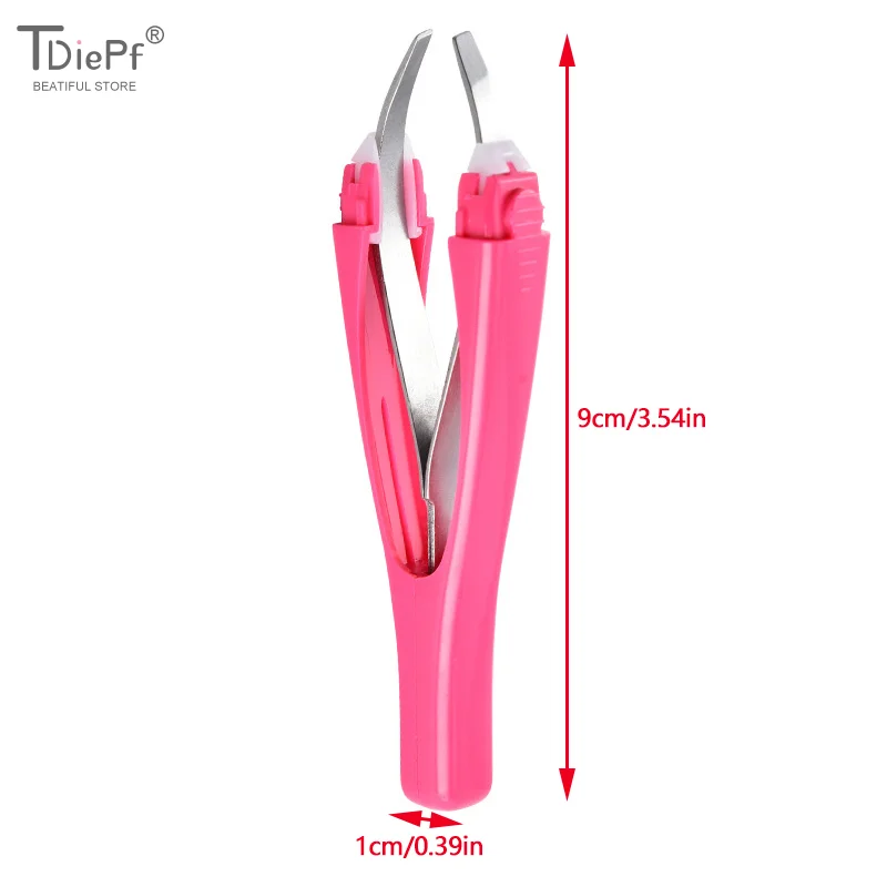 1Pcs Steel Eyebrow Tweezer Automatic Retratable Face Hair Beard Removal Stainless Steel Anti Rust Beauty Hair Puller Makeup Tool