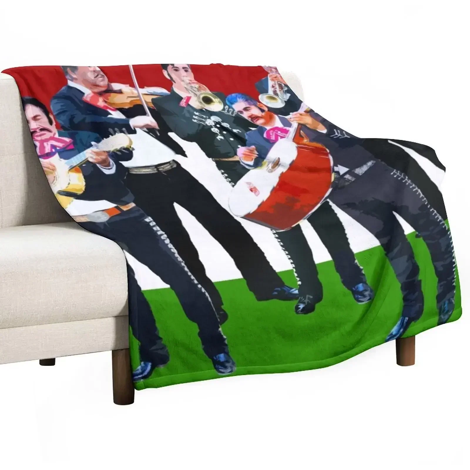 Mexican Mariachi Band Throw Blanket Soft Bed covers Blankets