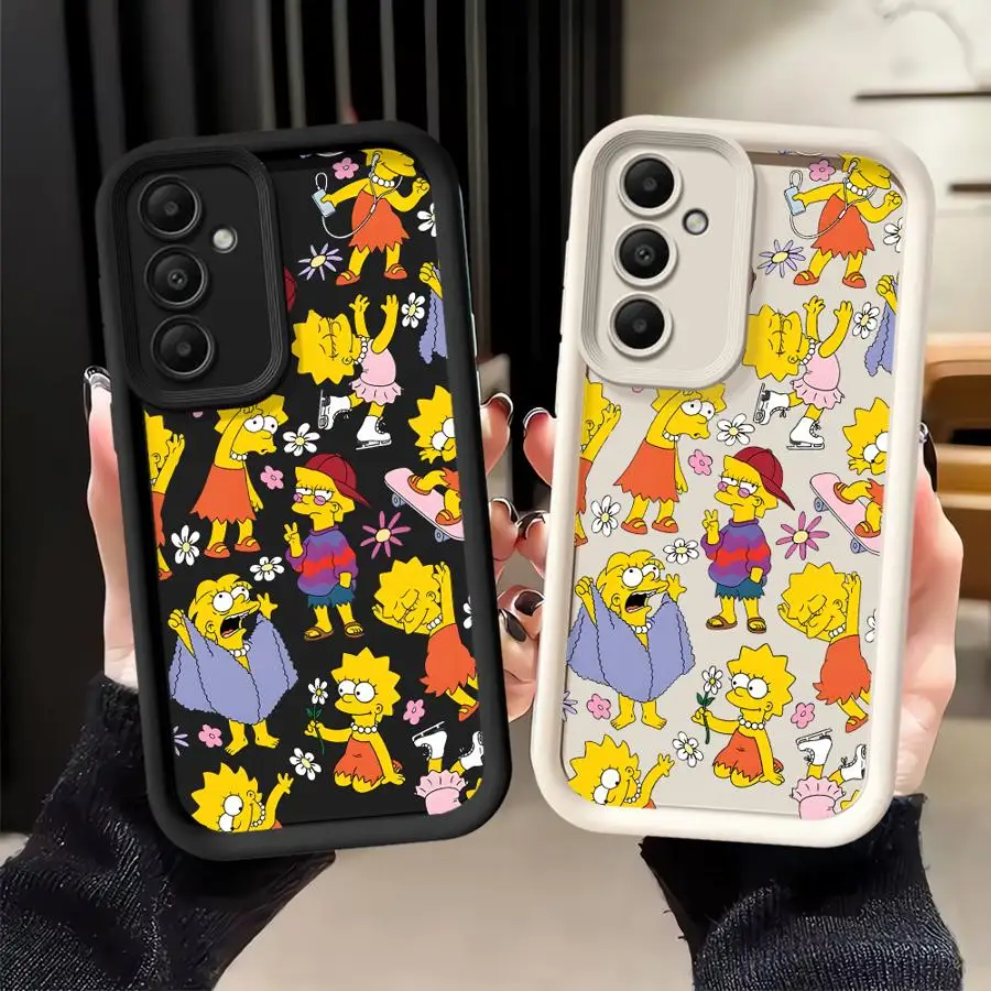 The S-Simpsons Funny Homer Phone Cover Case for Samsung Galaxy A51 A73 A71 A72 A35 A36 A15 A16 A12 A13 A26 A32 A34 A56 A23 A53