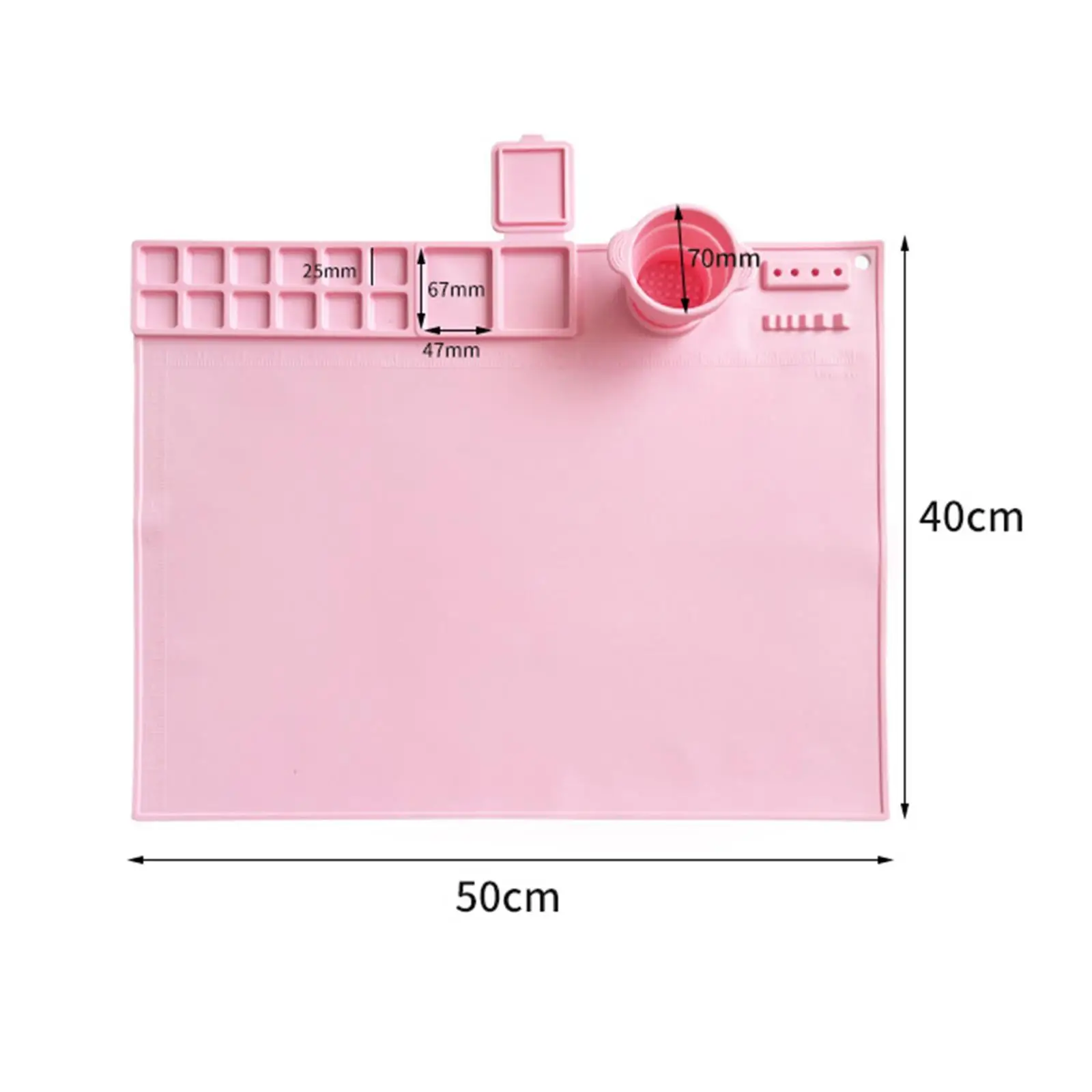 Silicone Craft Mat Table Protector Counter Pad Reusable Silicone Painting Mat Silicone Mat for Resin Casting, Clay Project