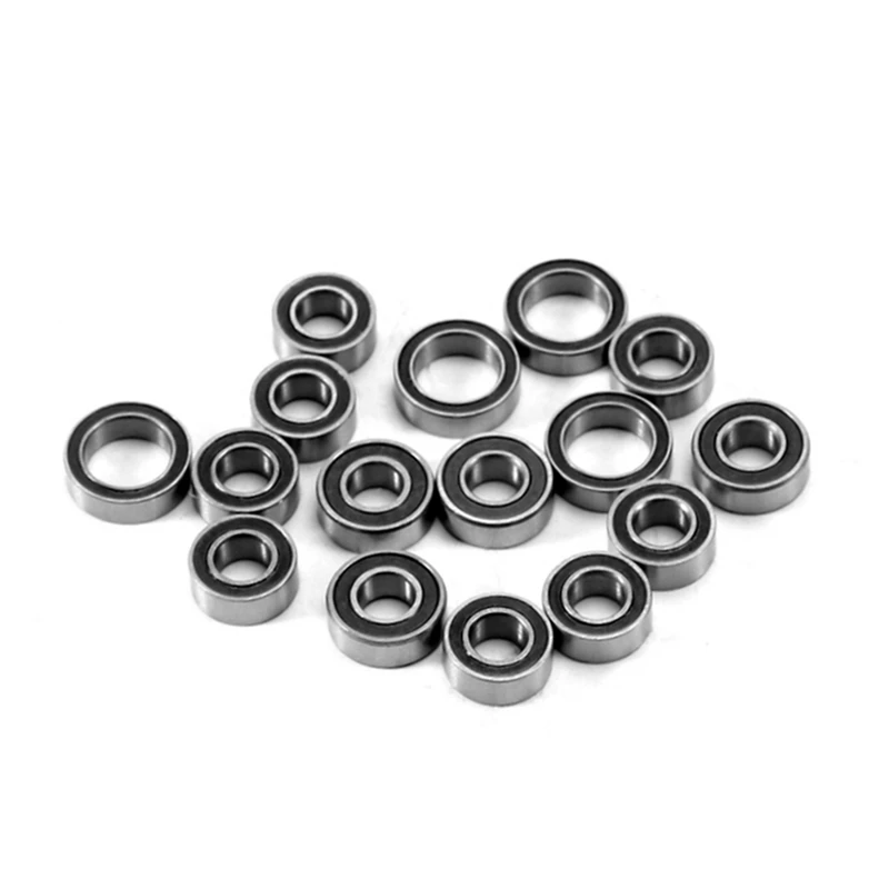 16Pcs Sealed Bearing Kit For Tamiya TT02 TT-02 TT02D TT-02D 1/10 RC Car Upgrade Parts Accessories