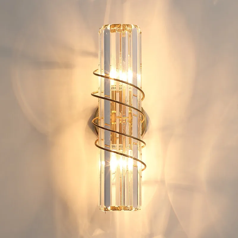 Luxurious Delicate Crystal Wall Lamps Corridor Bedsides Entrance Hallway Hotel LED Wall Sconces Kitchen Illumination Decoration