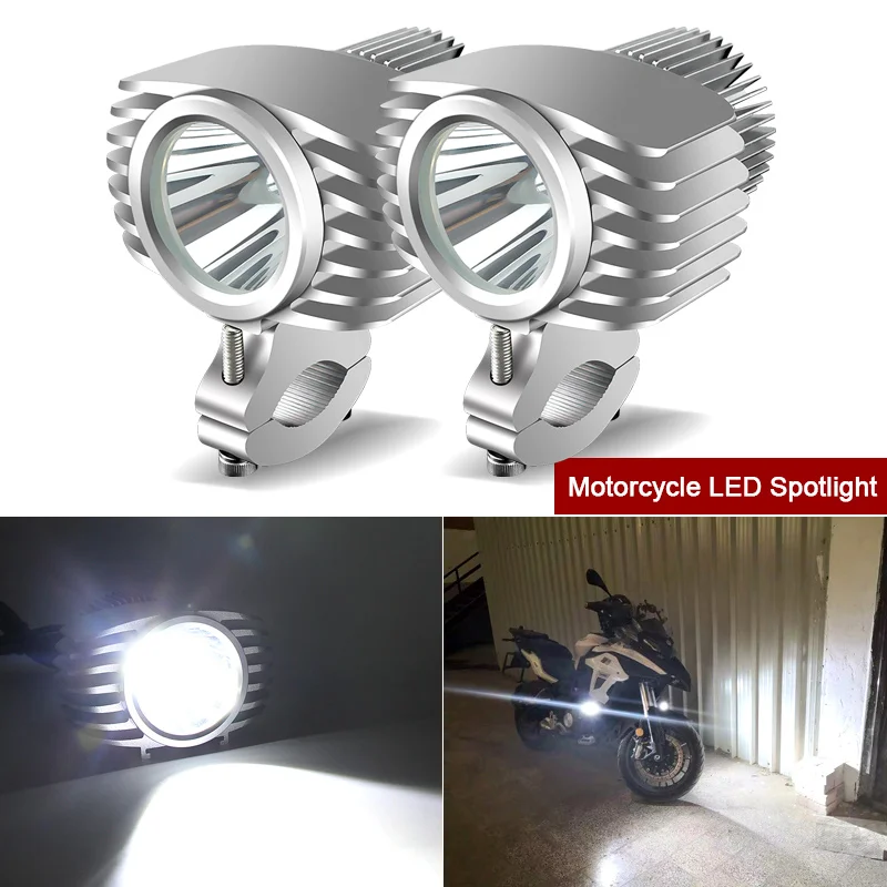 

2pcs Motorcycle Headlight 2800LM 36W LED Motorbike Moto Spotlight Waterproof Fog Spot Motos Bulb Super bright White 12v-72v