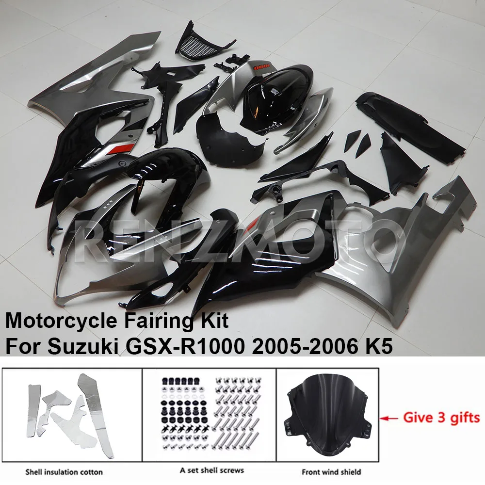 

Motorcycle Set Body Kit Fairing For Suzuki GSX-R1000 2005 2006 K5 K6 GSXR 1000 Plastic Guard Plate Accessories Shell S1005-103a