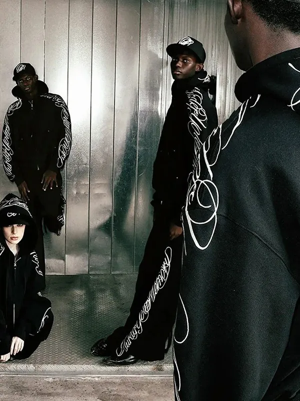 Sudadera con capucha y cremallera con bordado pesado Retro americano, pantalones de pierna ancha Jaet, conjunto de dos piezas, ropa deportiva informal Faionable