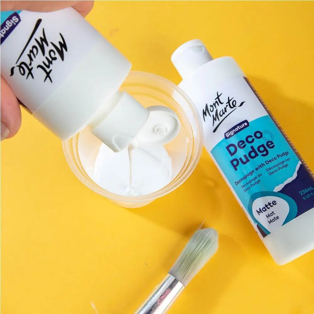 236ml Deco Pudge Craft Varnish Signature Multi-Purpose Clear Craft Sealer Varnish and Decoupage Glue for Acrylic Paints Clay