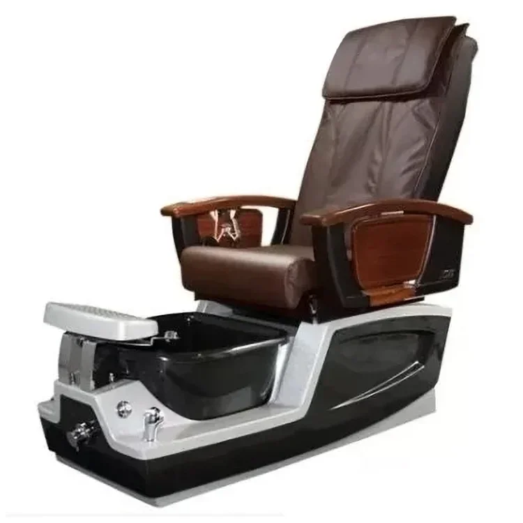 

OEM Beauty Nail Salon Furniture Foot Spa Massage Chairs pedicure chair with pedicure bowl for beauty shop