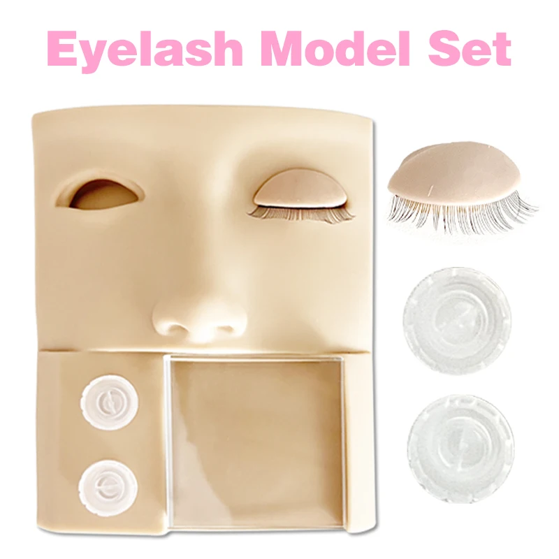 Upgraded TOP Quality Advanced Eyelash Mannequin Hot Selling Strip Lashes Practice SimulationTraining Head Lash Make Up Tools