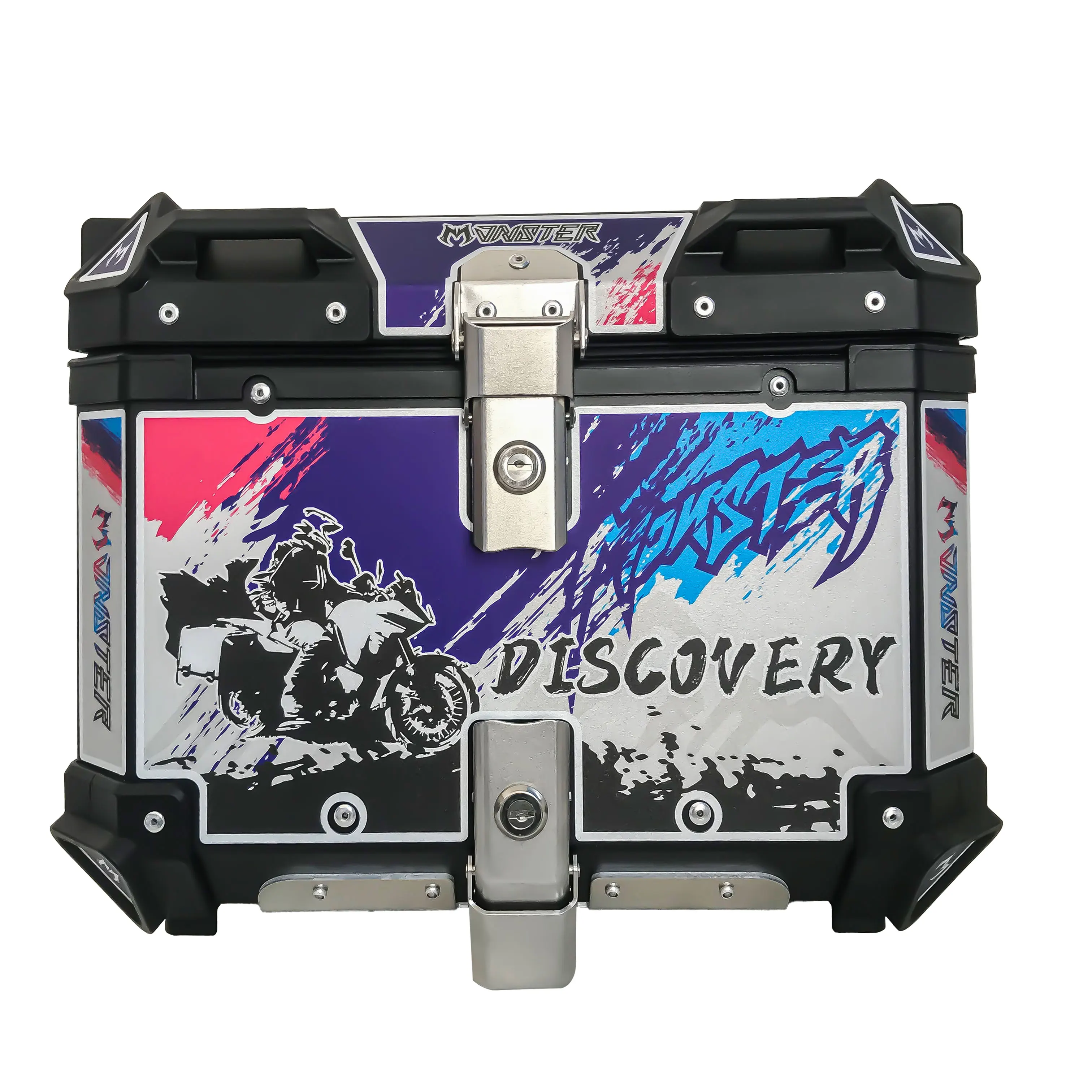 

STLF Chasing Factory 45L Scooter Aluminium Top Boxes Motorcycle Top Cases Bike Trunk Tail Boxes Full-face Motorcycle Helmet Sto