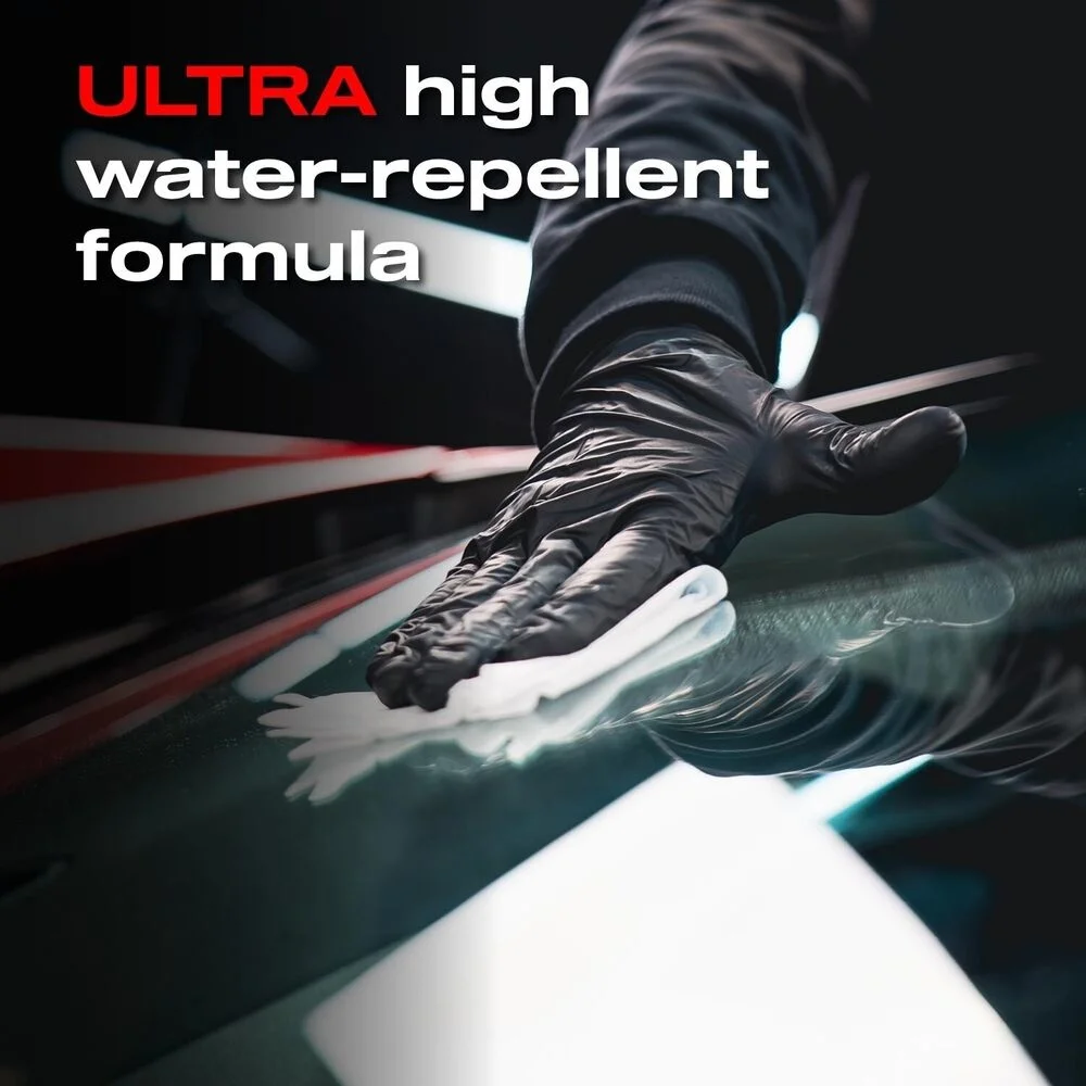 Nasiol GlasShield Wipe-On Nano Chuva Repelente Toalhetes Para Pára-brisas, 1 Ano