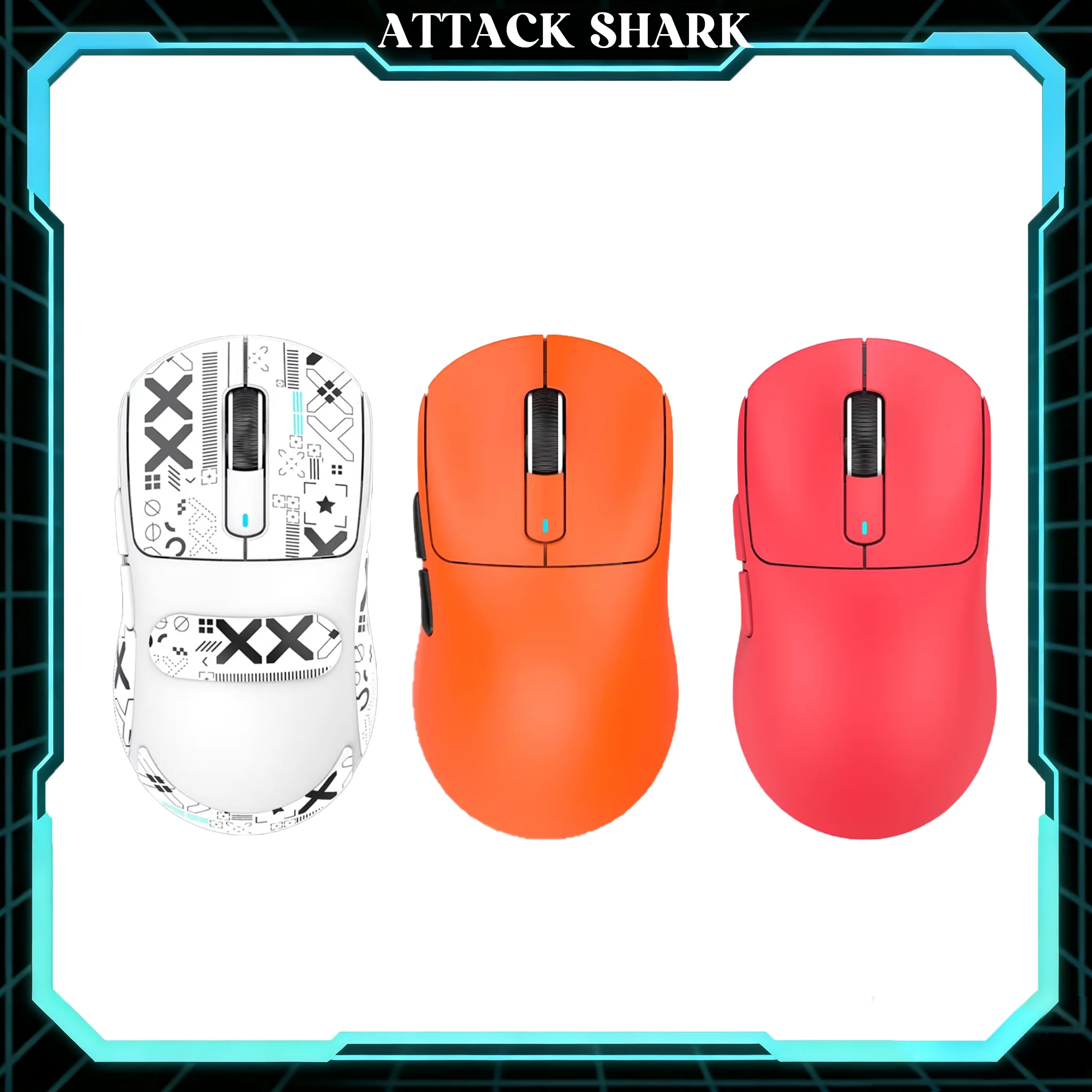 Attack Shark X3 Wireless Gaming Mouse PAW3395 26K DPI 49g Ultralight Tri-mode Bluetooth 2.4G Gamer Mice for Valorant CS2 Laptop
