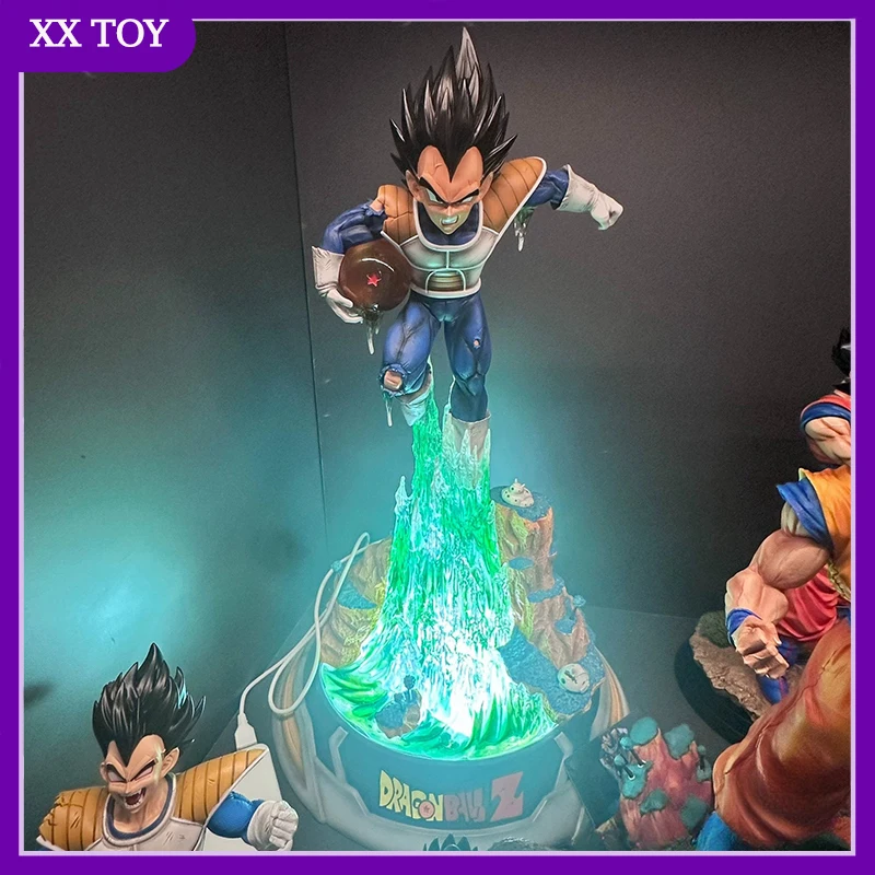 

25cm Dragon Ball Anime Figure Vegeta Super Saiyan Pvc Model Desktop Decoration Cartoon Statue Collection Children Birthday Gift