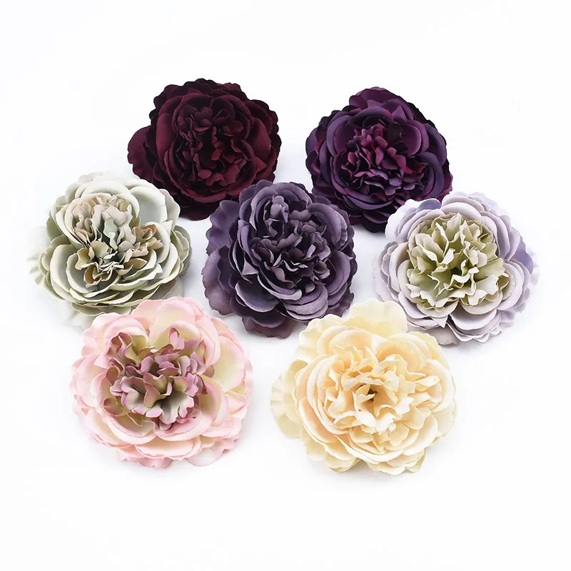 10/20PCS Seide Pfingstrose Künstliche Blumen DIY Geschenk Kranz Outdoor Garten Hause Vase Hochzeit Brautstrauß Festival Party Dekoration