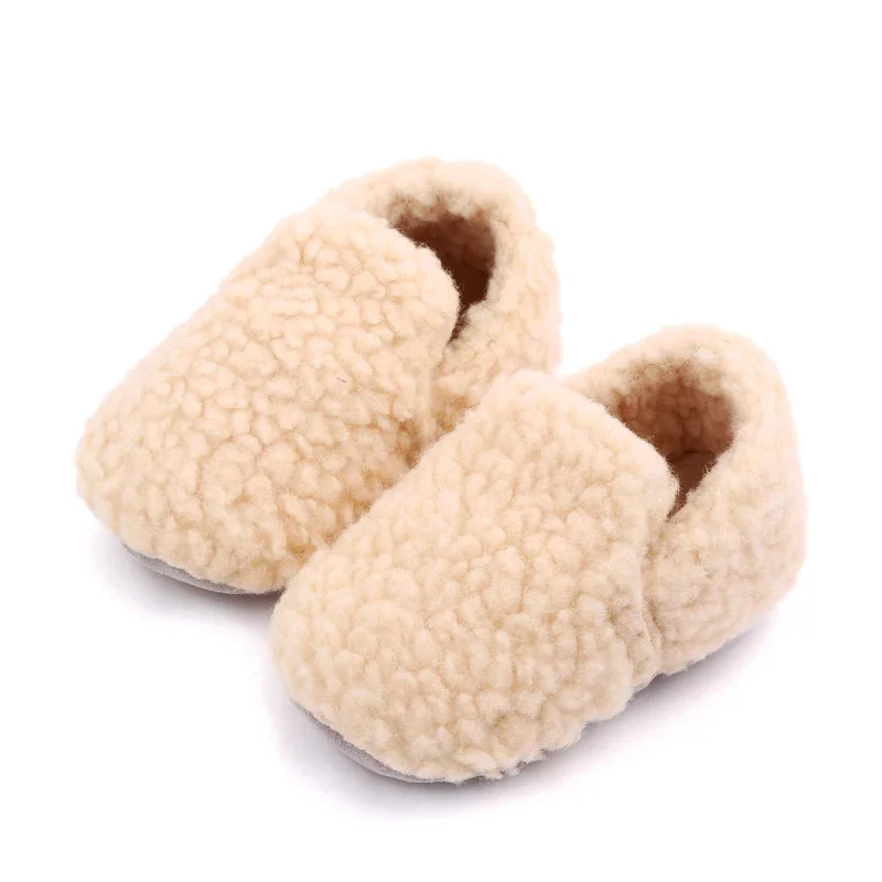 Baby Autumn and Winter Prewalking Shoes Non-slip Sole Soft Cotton Covered Winter Baby Shoes